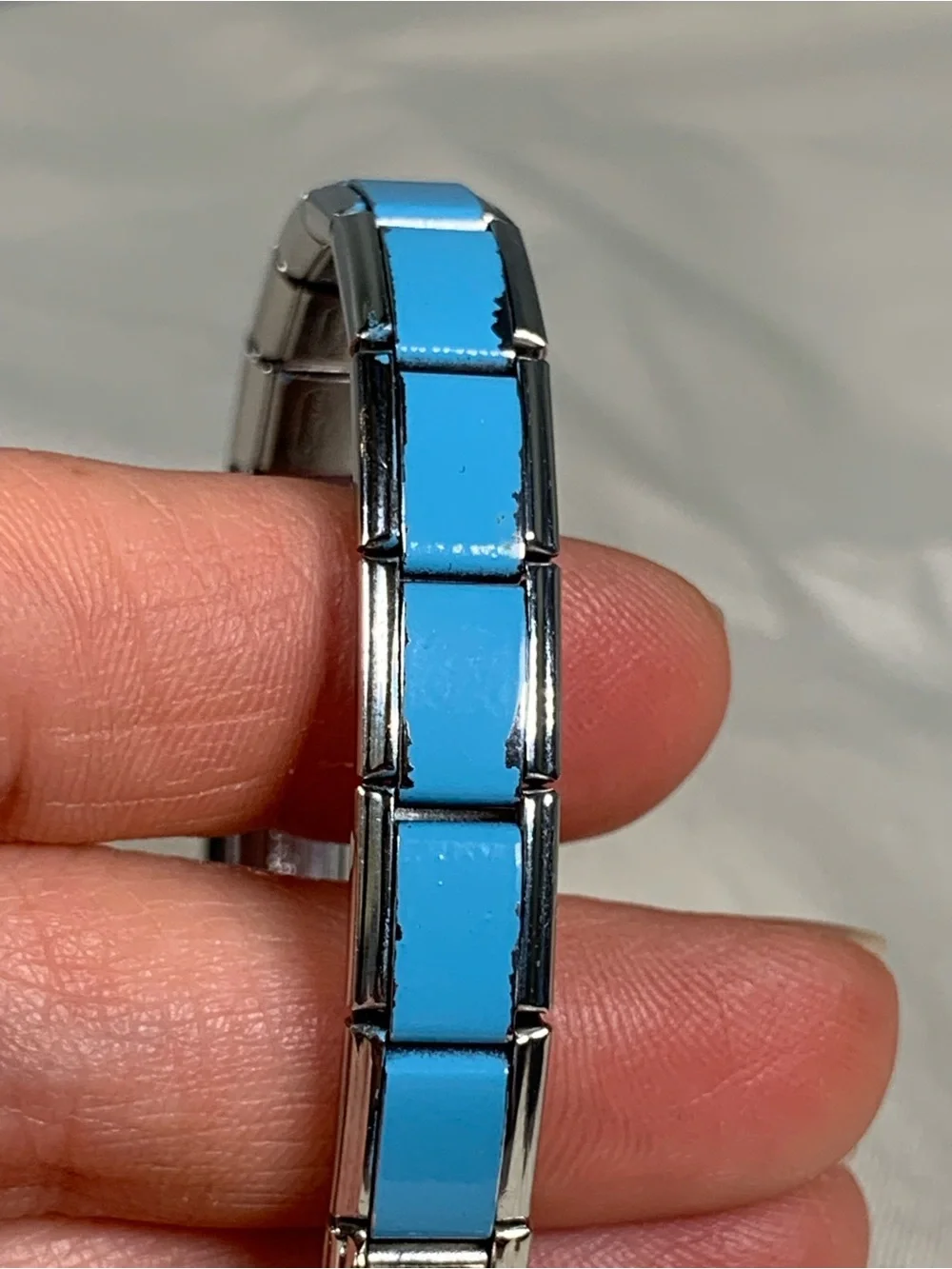 Pugster Italian Stainless Steel Tree Charm Link Base Bracelet Stretch 1990’s